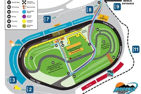 Phoenix Raceway Seating Map