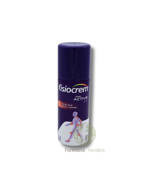 Fisiocrem Spray Active Ice 150 Ml Alivio Del Dolor Muscular Y Articular