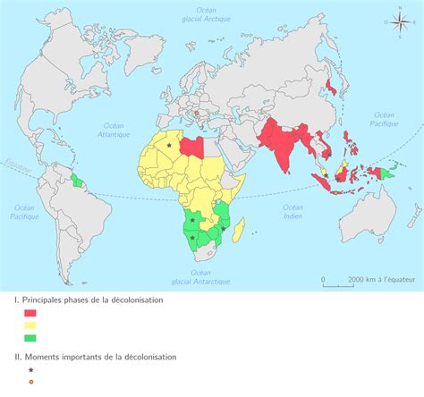 Compléter La Carte De La Décolonisation Et Laffirmation Du Tiers Monde