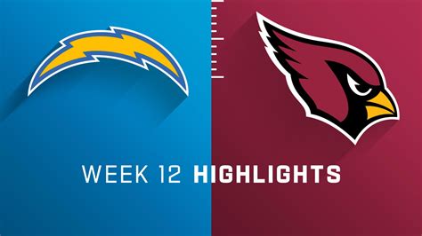 Los Angeles Chargers Vs Arizona Cardinals Highlights Week 12