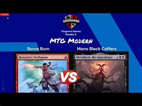 Boros Burn VS Mono Black Coffers MTG Modern YouTube