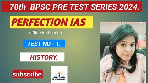 PERFECTION IAS L Topic Wise TEST SERIES L Test No 1 L 70th Bpsc Pre