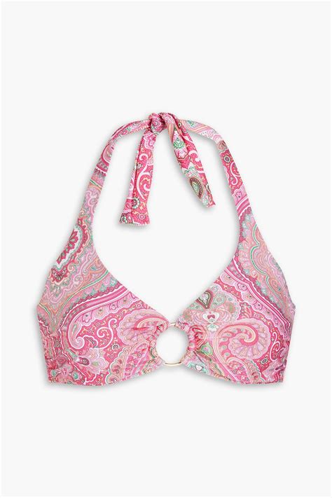 MELISSA ODABASH Brussels Paisley Print Underwired Bikini Top THE OUTNET