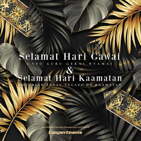 Happy Kaamatan-Gawai from COOPERTEAMS|Malaysia Tyre Supplier