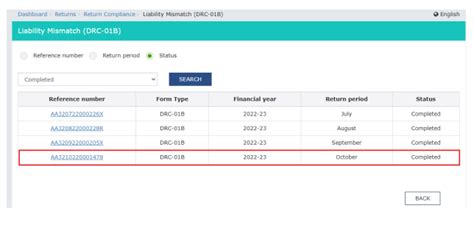 Form DRC 01B In GST Intimation Of Differences In Liability Between The