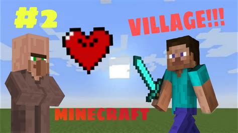 I Found A Village Minecraft Hardcore 2 Youtube