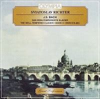 Olympia Great Performers Richter Bach Well Tempered Clavier Book II