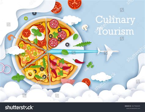 Culinary Tourism Vector Poster Banner Template Stock Vector (Royalty ...