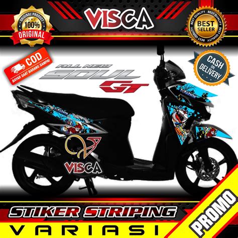 Jual Striping Soul Gt Stiker Sticker Striping Variasi Lis Yamaha