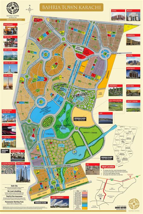 Bahria News Bahria Town Karachi Provisional Map