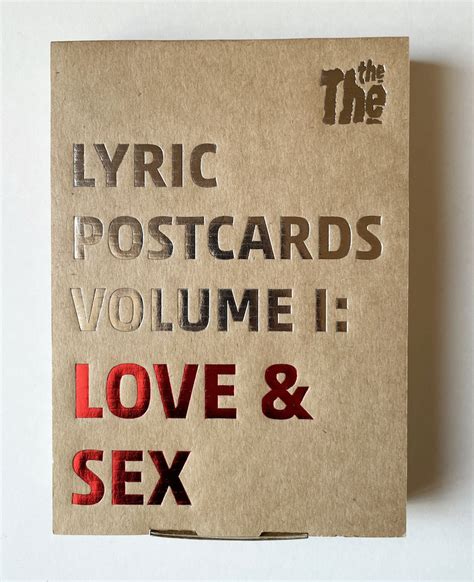 LYRIC POSTCARDS VOLUME I LOVE SEX THE THE