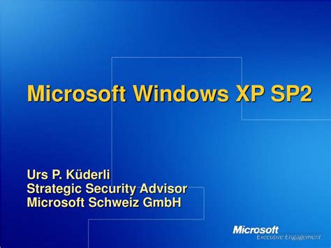 PPT - Microsoft Windows XP SP2 PowerPoint Presentation, free download ...