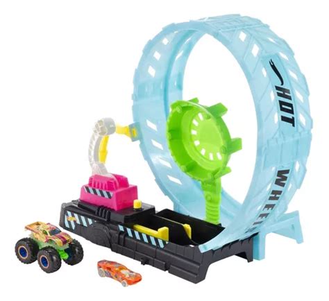 Hot Wheels Monster Trucks Glow In The Dark Epic Loop Challe Envío gratis
