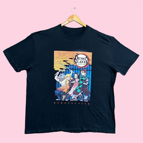 Rare Demon Slayer Anime TV Show Cast Poster Tee O/S | Grailed