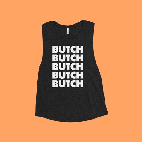 Butch Repeat Tank Top Dyke Lesbian Tomboy Outfit Butch Femme Style Tee Lgtbq Pride Queer