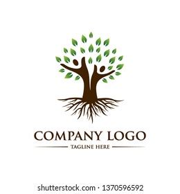 Green Tree Logo Stock Vector (Royalty Free) 1370596592 | Shutterstock