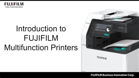 Introduction To Fujifilm Multifunction Printers Youtube