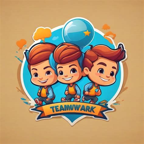 Premium Vector | Teamwork cartoon vector background