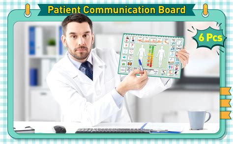 6 Pcs Patient Communication Board For Nonverbal Children And Adults