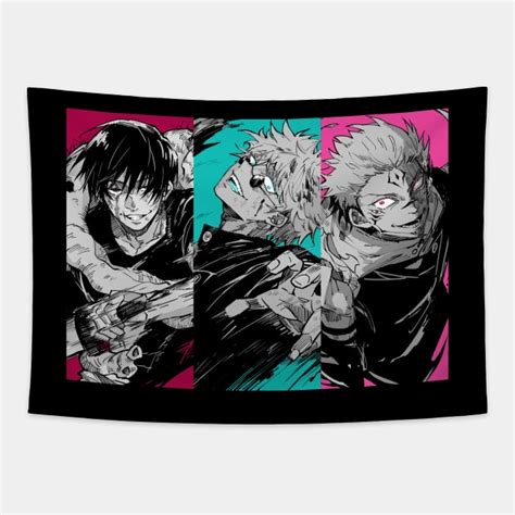 Geto X Gojo X Sukuna Anime Tapestry Teepublic