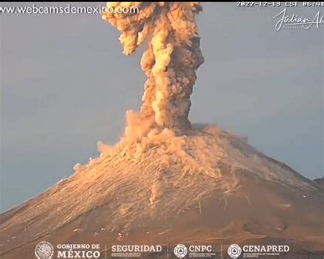 Popocatépetl estas son las explosiones más recientes El Universal Puebla