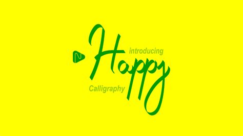 Calligraphy Font Happy :: Behance