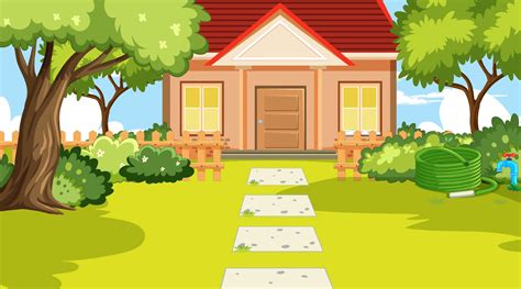 House Garden Vector Art, Icons, and Graphics for Free Download