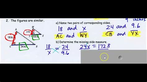 Test 5 Task 1 Similar Figures And Scale Drawings Models Youtube