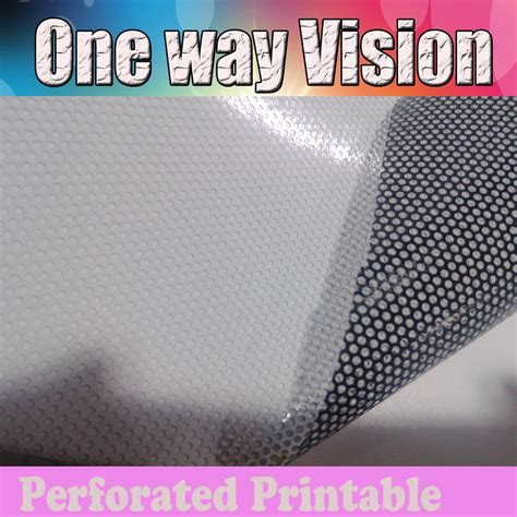 137x50m Printable White One Way Vision Vinyl Self Adhesive Film