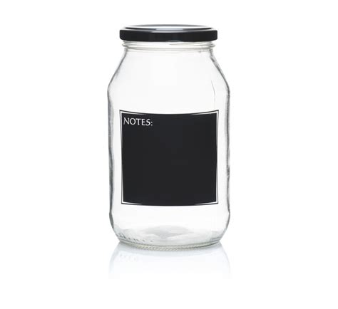 Consol 750ml Jar With Notes Storage Glass Storage Jars Glassware Kitchen Home And Garden