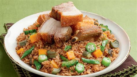 Pakbet Fried Rice With Lechon Kawali Recipe