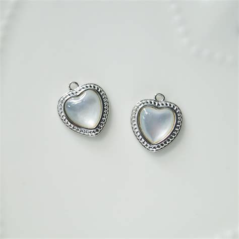Подвеска с перламутром Сердце (винтаж), 12 мм – Best for jewelry ...
