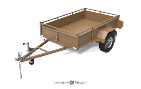 1000kg Tilting Box Trailer Plans - Fabplans