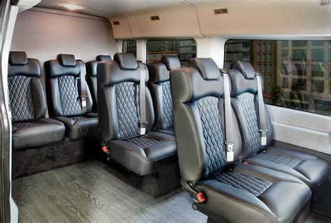 2017 Ford Transit Van Includes • 19” Trieste Luxury Black Diamond Pattern Seating • Reclining