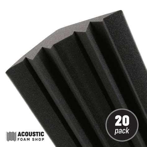 Acoustic Foam Corner Bass Trap - 20 Pack - AcousticFoamShop