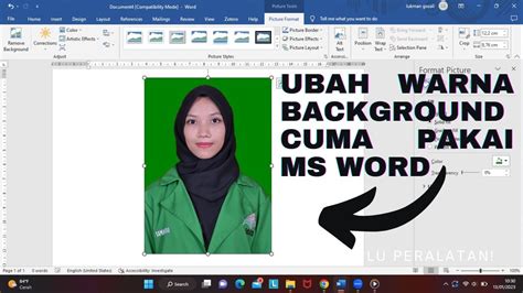 Cara Mengubah Background Foto Di Ms Word Mudah Youtube