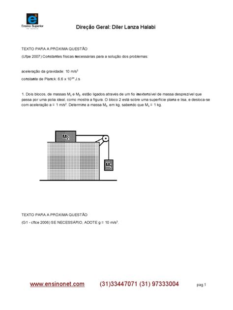 PDF Dinâmica Leis de Newton DOKUMEN TIPS