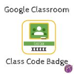 Google Classroom: Class Code Badge - Teacher Tech