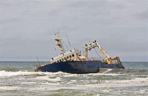 Stranded Ship Stock Image Image Of Vessel Wreck Shipwreck 7897319