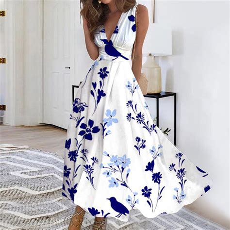 Dengdeng Hawaiian Dresses For Women Spring Summer Elegant Party