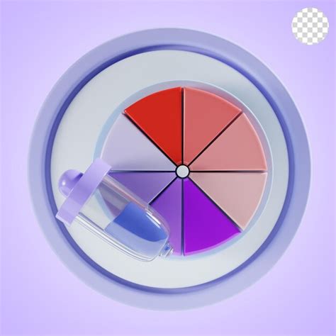 Premium PSD Color Picker 3d Icon Illustration