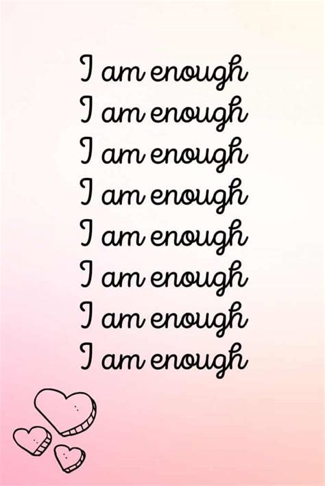 Affirmation I Am Enough Coach Wendy