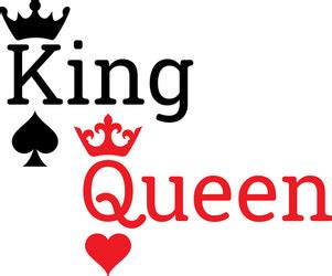 King and queen cards suits playing cards deck Vector Image