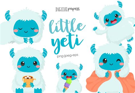 Little Yeti Graphic by DIPA Graphics · Creative Fabrica