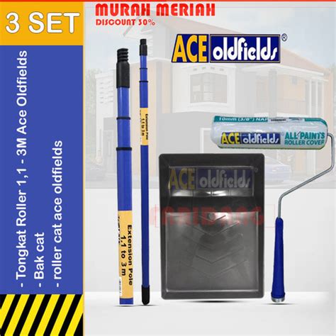 Jual New Ace Oldfields Tongkat Cat Extension Pole Gagang Kuas Roll M