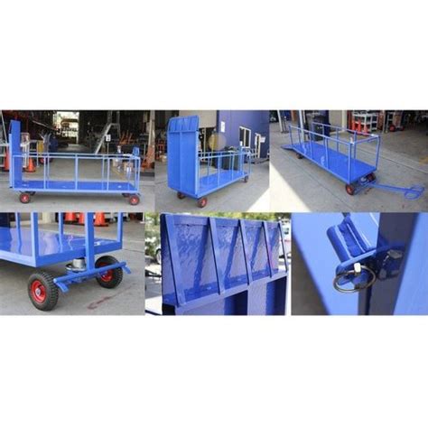 Reliable Mild Steel Industrial Material Handling Trolley Load Capacity