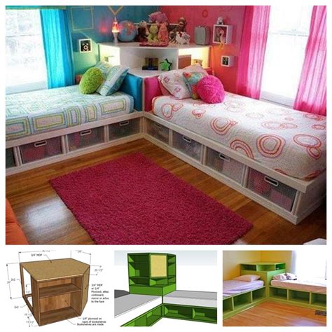 Space Saving Twin Bed Corner Unit - Guide and Tutorial