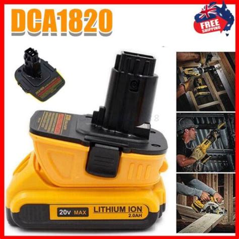 For Dewalt DCA1820 Battery Adapter 18V 20V Li Ion Convert To Ni Cad