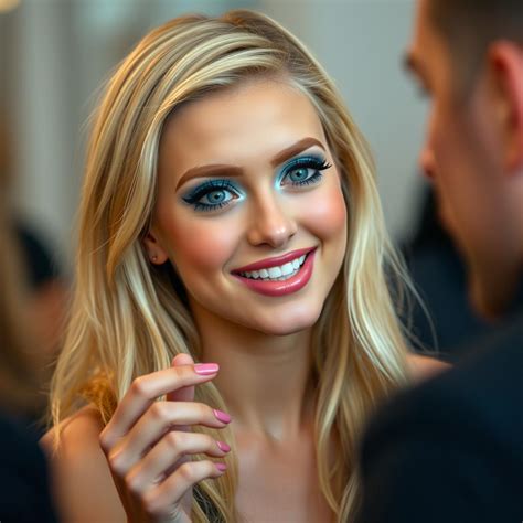Charming Blonde Beauty Sweet And Engaging