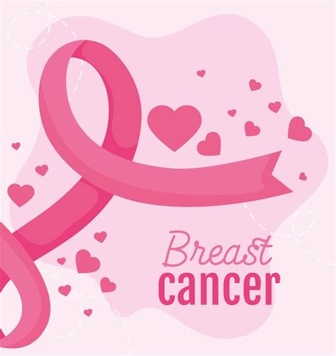 Premium Vector Ribbon Breast Cancer Campaign